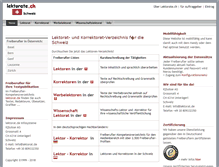 Tablet Screenshot of lektorate.ch